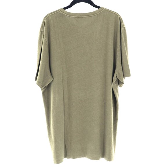 J. Crew Tall Hemp Organic Cotton Tee Mens TXL Green Eclectic Grandpa Vintage NWD - Picture 3 of 8